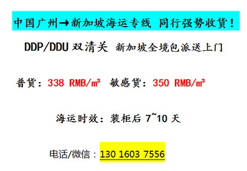 广州凯骏国际 新加坡海运庄家 同行强势收货中
